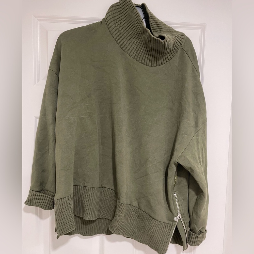 Olive Green Turtleneck Sweater